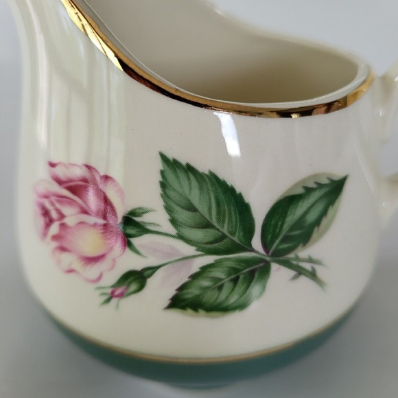 Vintage Lifetime China CAMEO ROSE Homer Laughlin Cavalier Coffee Tea Creamer 50s - Picture 9 of 10